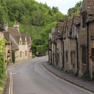 Castle Combe in Cotswold