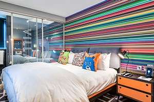 The bedroom at Gunwharf Quays