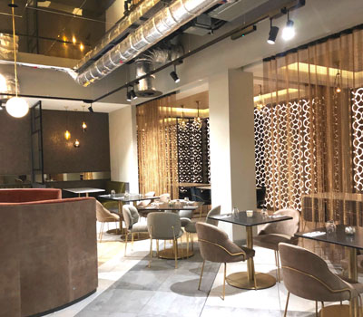 Interior of Leicester's newest hotels & restaurant