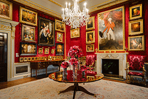 Red room at the Hillsborough Castle