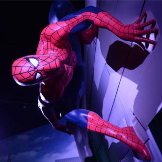 Spiderman Staute at Madame Tussauds Blackpool